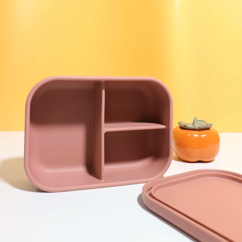 Silicone Lunch Box - 3 compartment