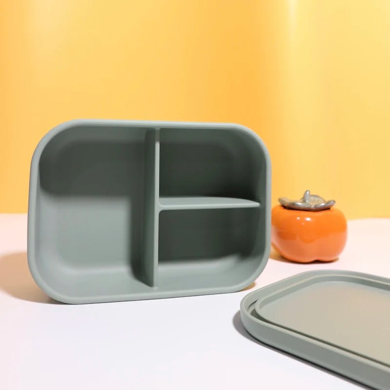 Silicone Lunch Box - 3 compartment