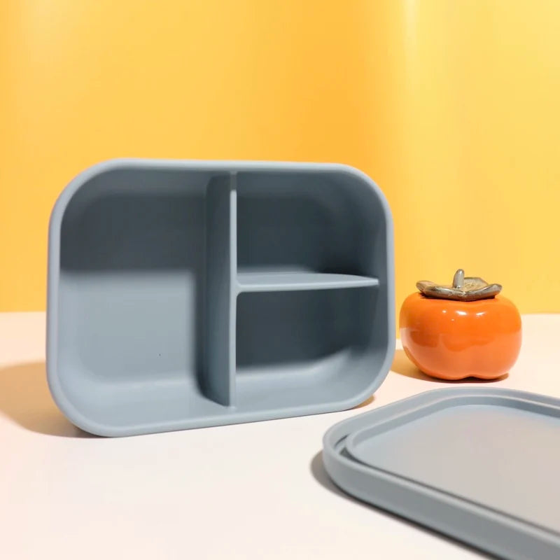 Silicone Lunch Box - 3 compartment